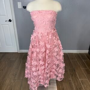 Selfie Leslie Dori Floral Embellished Midi Dress Blush, XL
